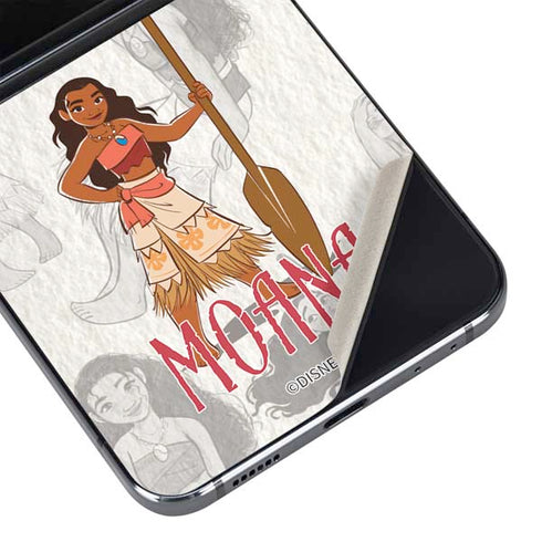 Disney Princess Moana Pattern Galaxy Z Flip5 5G Skin